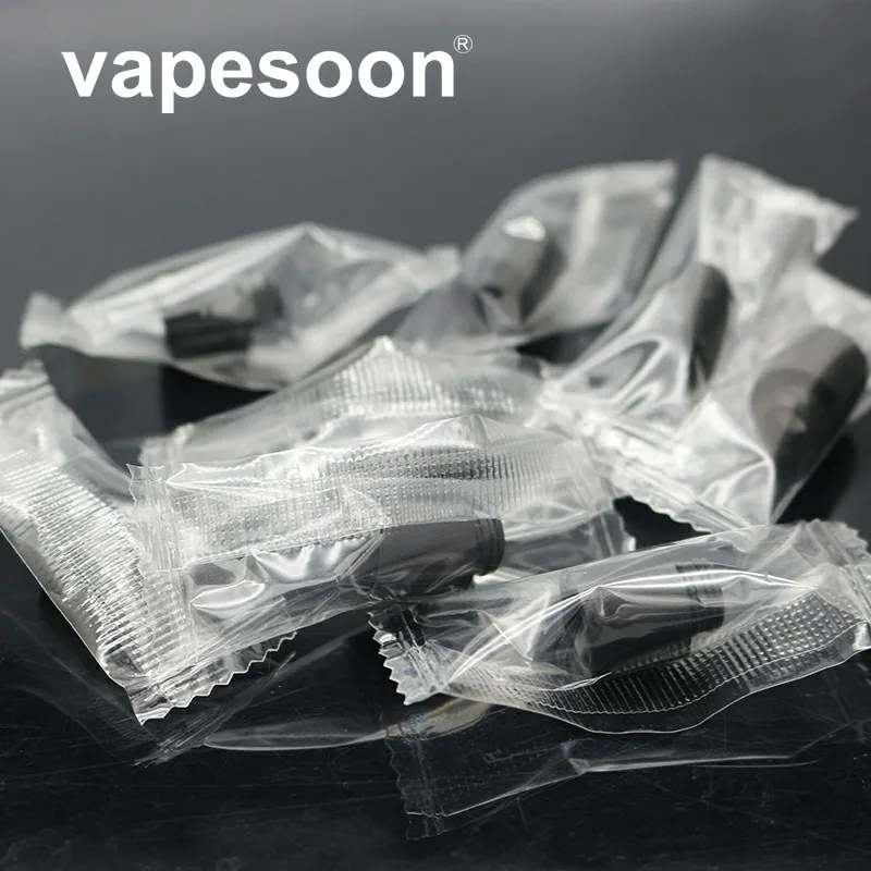 

200pcs VapeSoon High quality Black Plastic Vape 510 PEI Drip Tip For 510 RDA RTA RDA Atomizer Wide Bore Mouthpiece