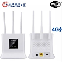 unlocked 4g router 2 4g lte wireless wifi high gain antennas modem 300mbps mobile hotspot cpe donglesim card slot rj45 wanlan