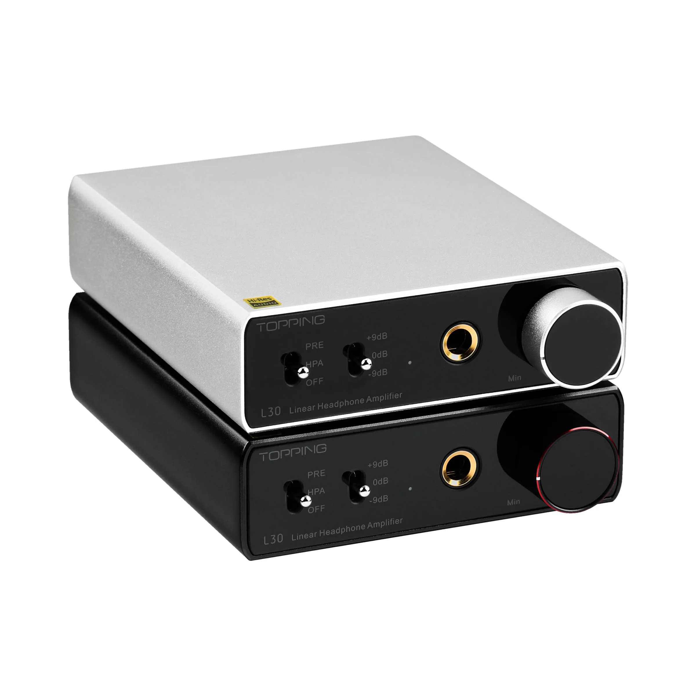 

(2101+) NEW TOPPING L30 Headphone Amplifier Amp 6.35MM NFCA 3 Step Gain Settings HiFi AMP RCA Hi-Res Preamplifier for E30