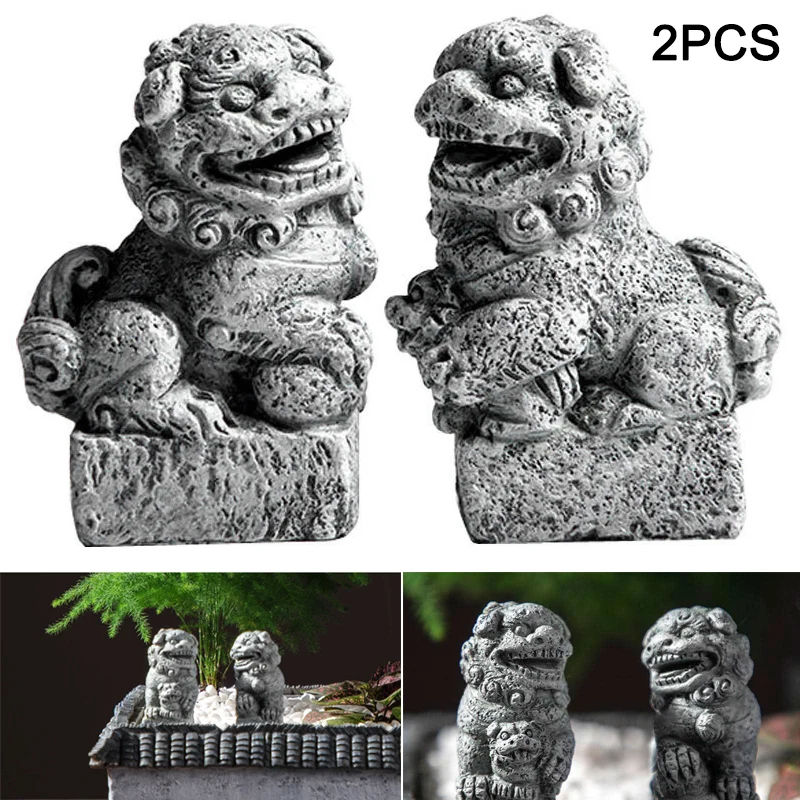 Миниатюрная Статуэтка льва из камня в китайском стиле статуэтка ручной работы