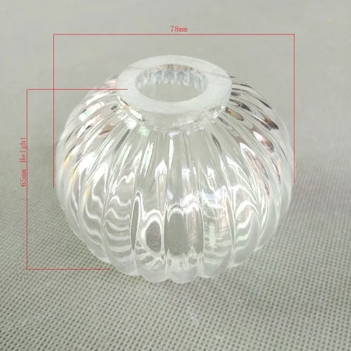 Glass ball 168x68 мм прозрачная люстра в форме кукурузы центральный столб, украшенная ваза для хрустальной люстры - Цвет: Glass ball