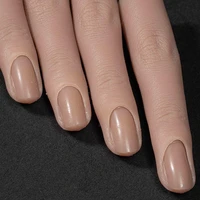 silicone nail art training hand fake finger natural nail tips manicure tool nail practice model display finger