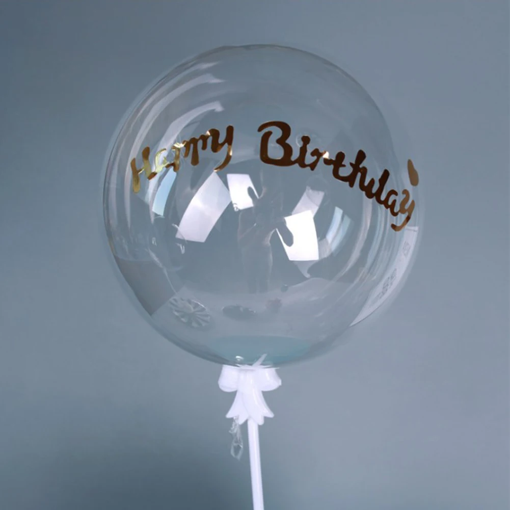 5Pcs/set Balloon Sticker for Bubble Ballons Bobo Clear Helium Baby Shower Birthday Party Decoration Wedding Props Supplies | Дом и сад