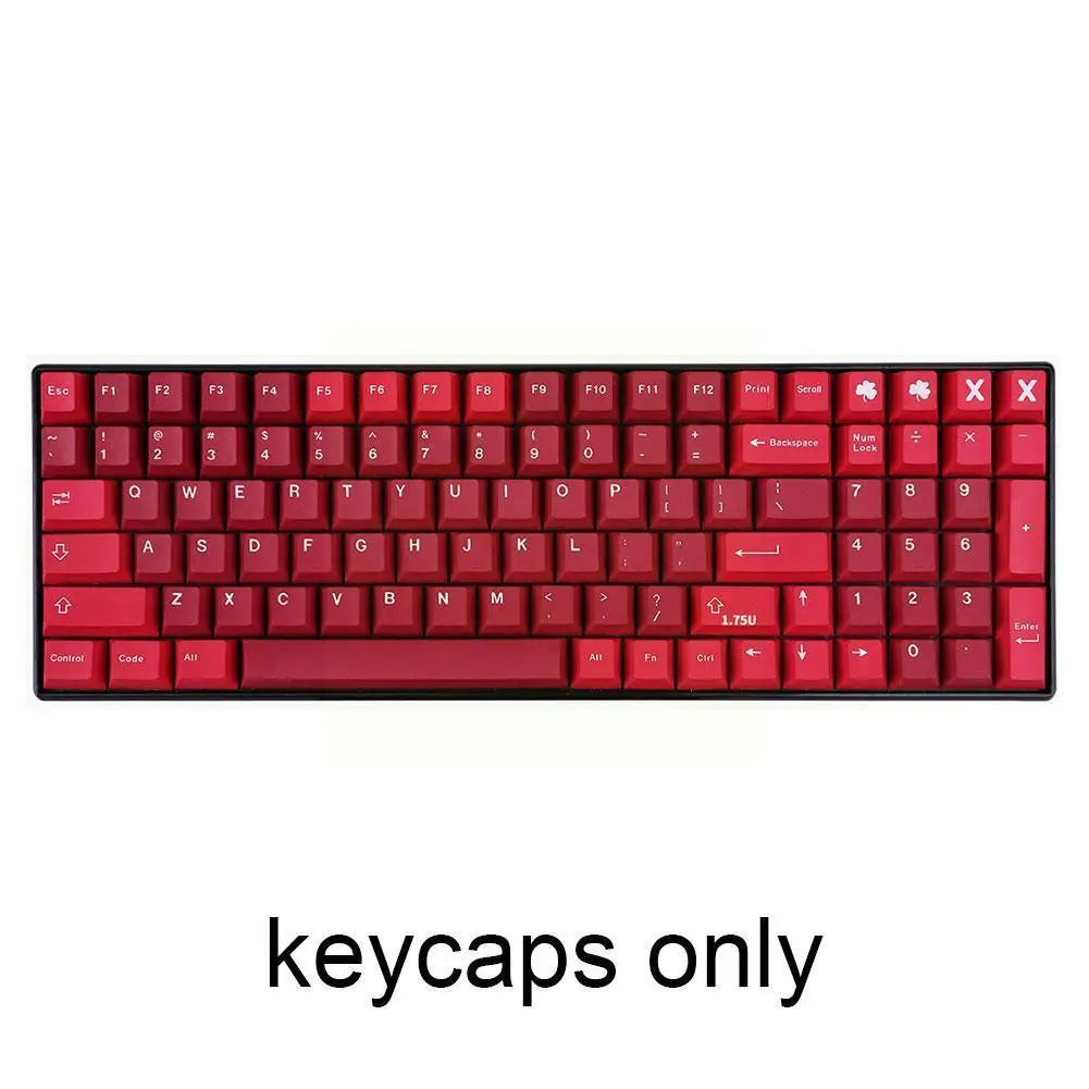

129- Dye-sub Pbt Cap For Profile For Mx Switch Mechanical Board Red Series Caps M2y7