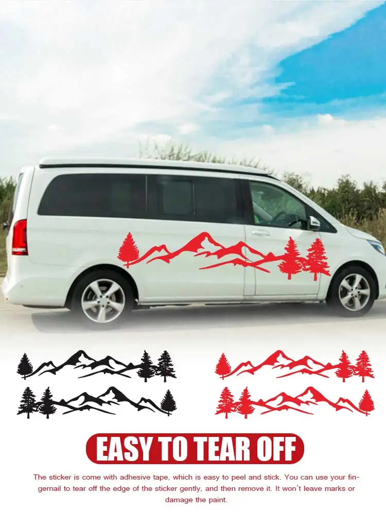 

Forest Mountain Reflective Car Sticker Car Full Body Decal Paste