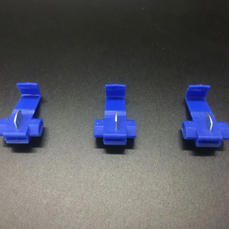500pcs Fast connector joint flame retardant terminal clamp free stripping blue wire splitter | Обустройство дома