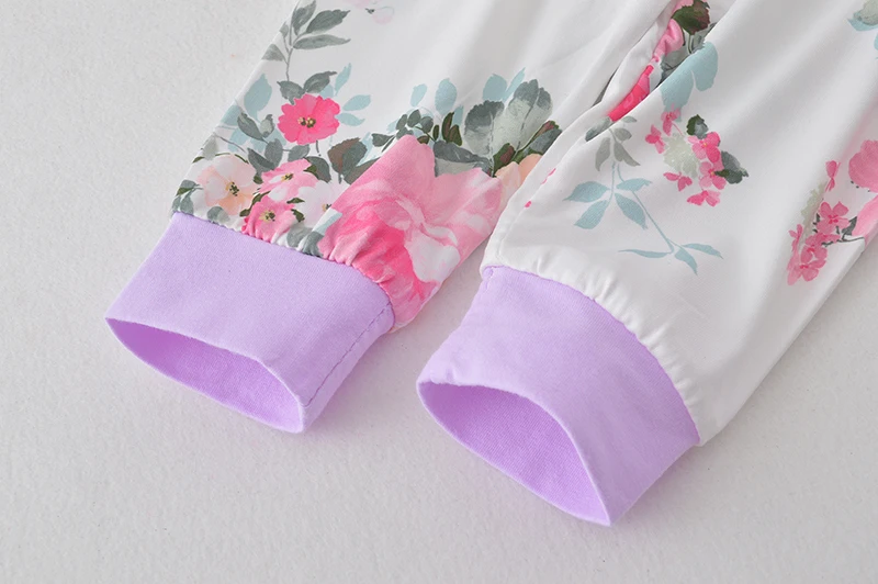 Модные комплекты одежды для маленьких девочек футболка с длинными рукавами и