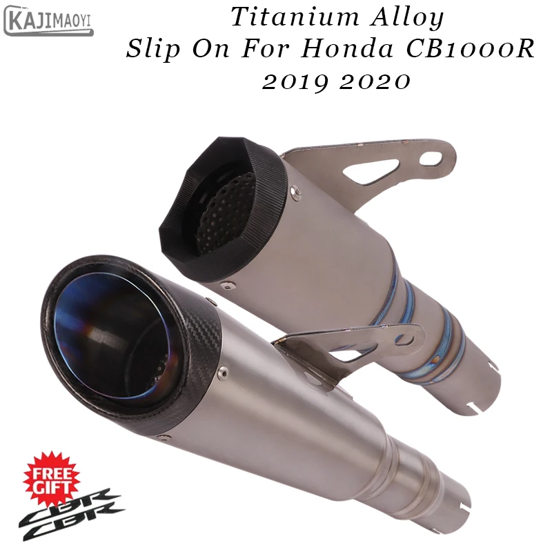 

Motorcycle Exhaust GP Escape Modified Titanium Alloy Middle Link Pipe Carbon Fiber Muffler For Honda CB1000R 2019 2020 cb1000r