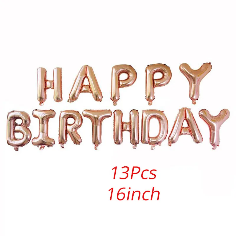 Розовое золото одноразовая посуда украшение для дня рождения розовое цифровой