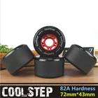 Скейтборд с матовой поверхностью, колеса для скейтборда диаметром 72 мм 70 мм, 82A, черные аксессуары для дрейфа, 4 шт.лот