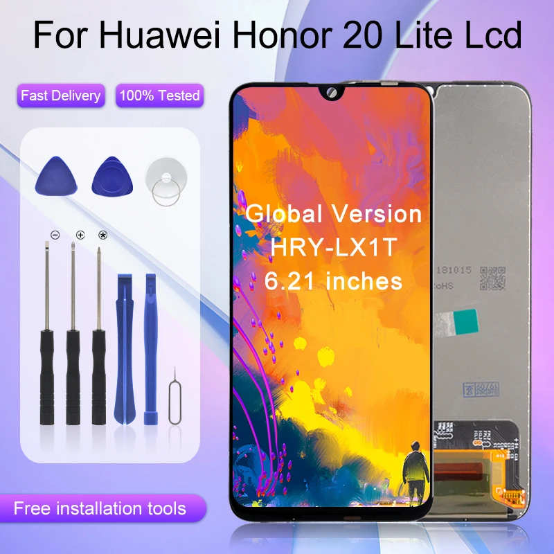 Женский Дисплей для Huawei Honor 20 Lite ЖК-дисплей с сенсорным экраном и дигитайзером в