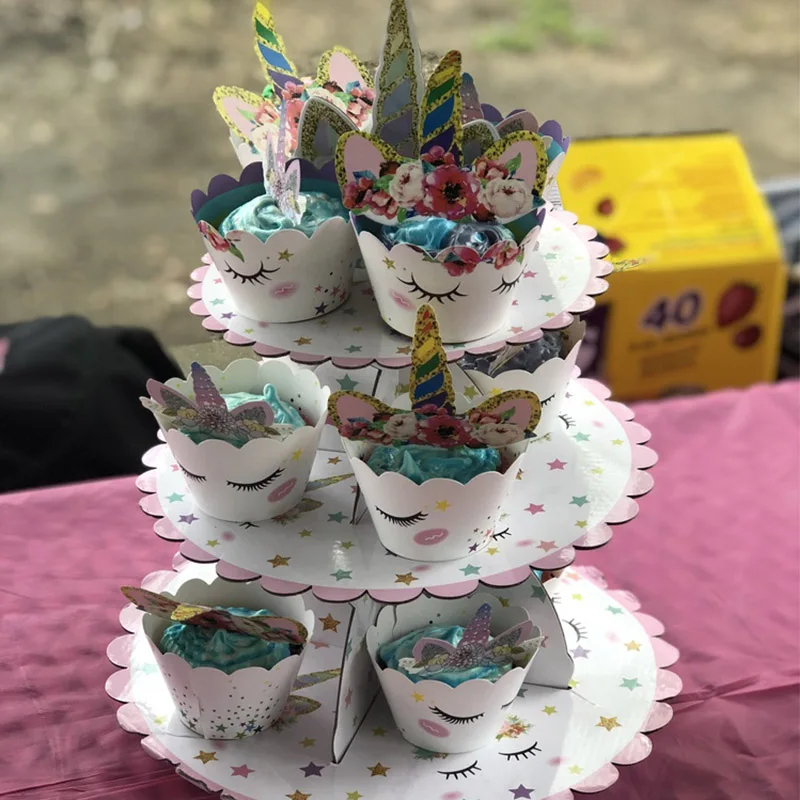 День рождения Единорог вечерние торт фигурки жениха и невесты В виде радужного