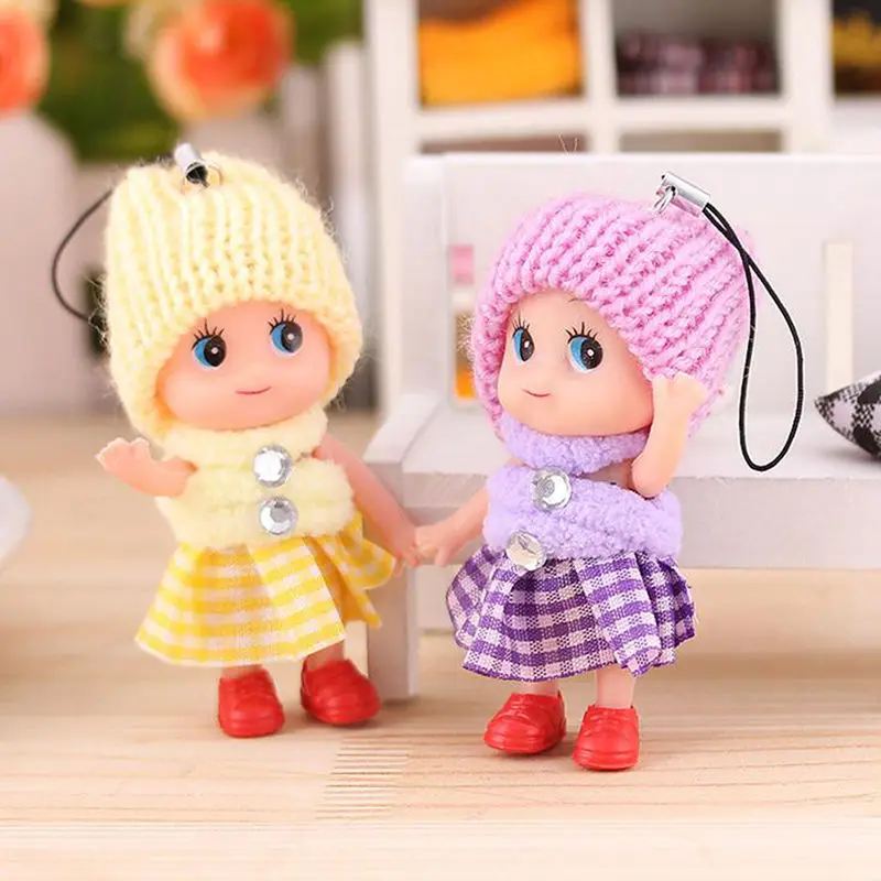 5 шт./компл. 8 см маленькая мини кукла мобильный телефон шляпа c подвеской Клоун