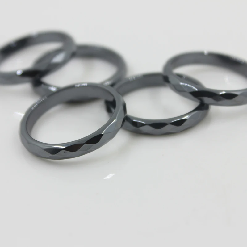 

Anxiously Balancing Root Chakra Taking Away Energy Brings Good Luck Fashion Punk Ring Hematite Ring Female Male Neutral