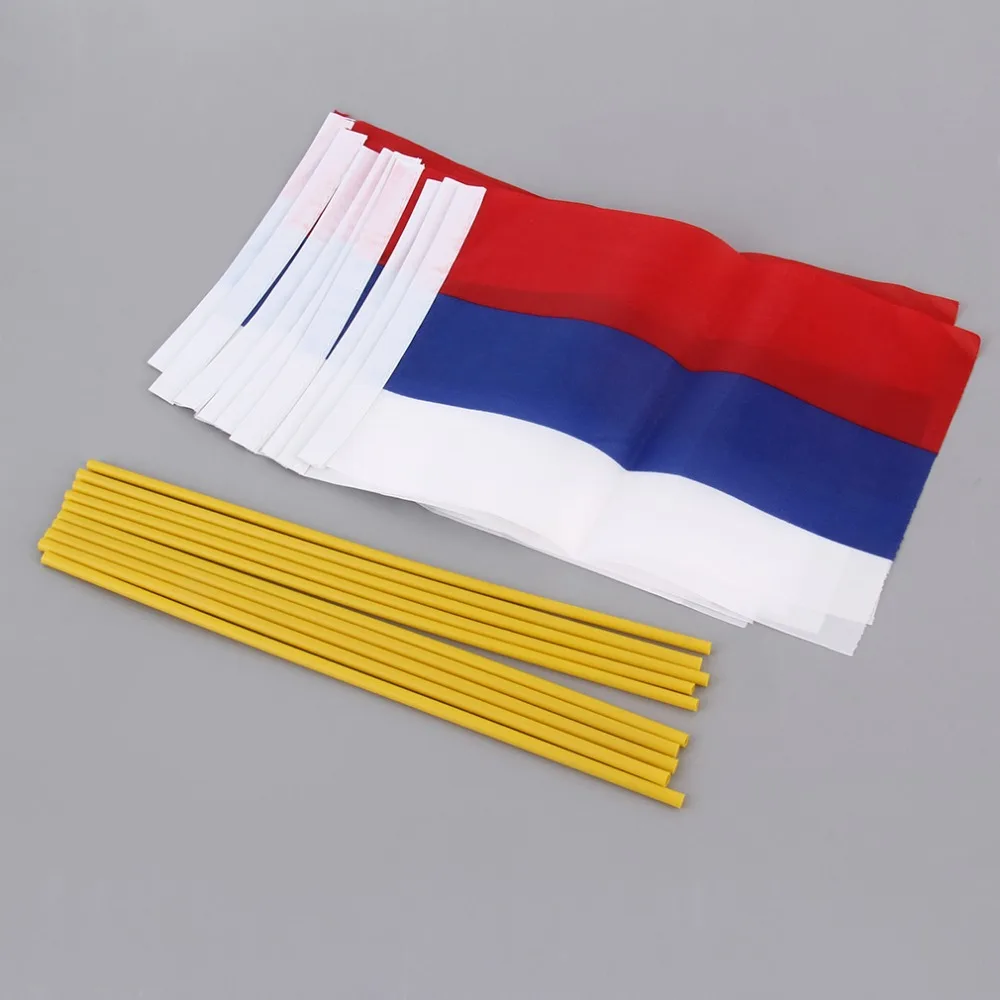 10 шт. новый небольшой Федерации ручной развевающийся Национальный флаг