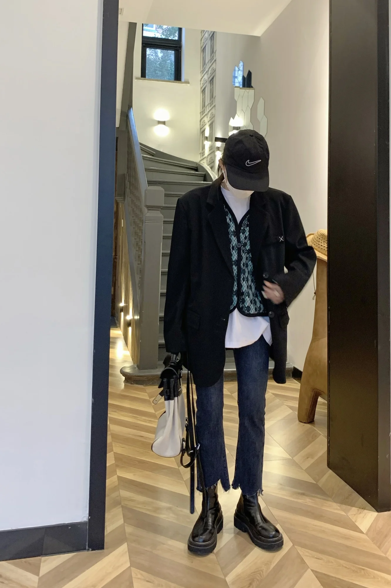 Асимметричные дизайнерские джинсы 2021 прямые тонкие микро-штаны с высокой талией