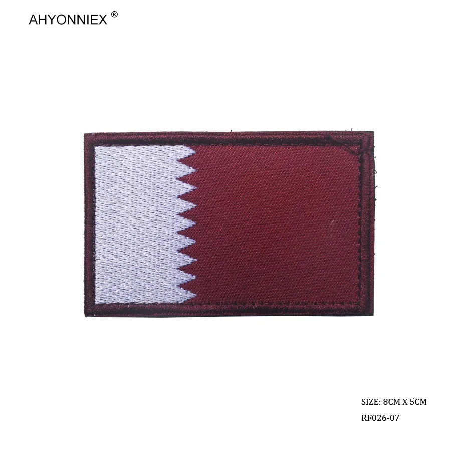 1 шт. 3D Флаг Южной Азии Индия Ирак Оман Катар вышивка патчи флаг страны нарукавник