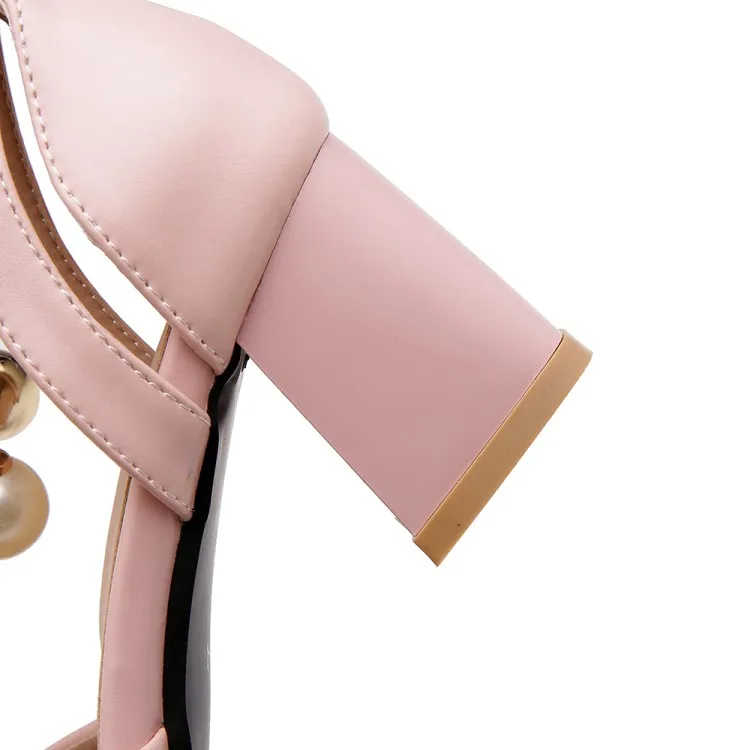 Женские туфли на высоком каблуке однотонные лодочки большие размеры|Женские