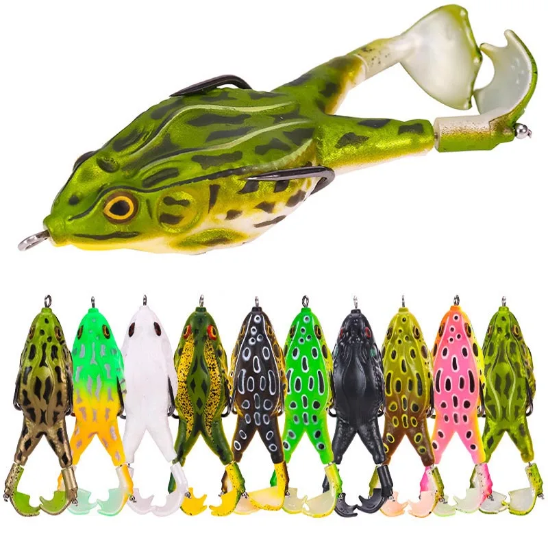 

1PC Double Propellers Frog Wobbler Soft Bait Jigging Fishing Lures 90mm 13g Artificial Crankbait Minnow Topwater Fishing tackle