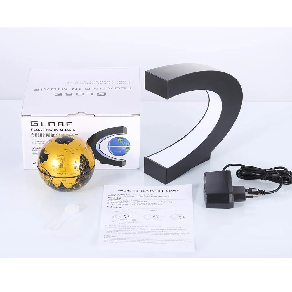 

LED World Map Magnetic Levitation Floating Globe levitating lamp Home Decor Night Light Novelty Ball Light Birthday Gift