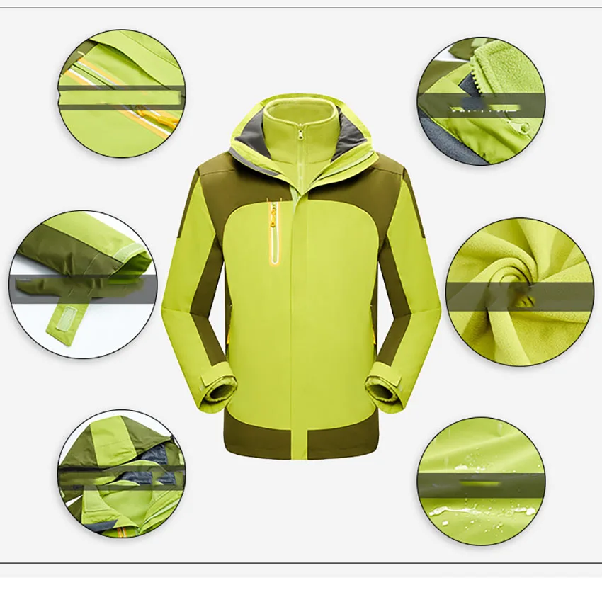 

Unisex Couple Outdoor Women's Ski Suit Warm Waterproof Windproof Jacket Pants Set Female Ski Coat Snowboard Jacket Snowboarding