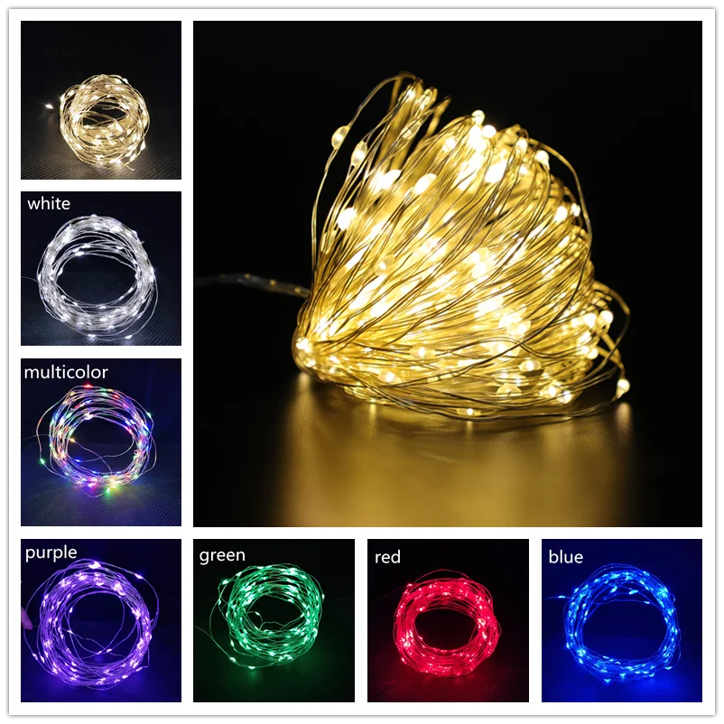 

Christmas Decorations for Home 1M/2M/3M/5M/10M LED String Light Flash Fairy Garland Happy New Year 2021 Noel kerst Navidad 2020
