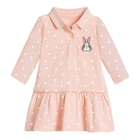 kids frocks 2021 autumn baby girl clothes brand dress toddler gift casual cotton heart bunny print dresses for kids 2 7 years