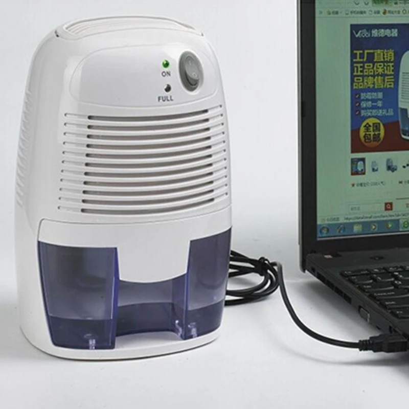 

Mini Electric Home Dehumidifier Moisture Absorber USB Compatible Absorbing Air Cool Dryer Bathroom Office Car Cooling