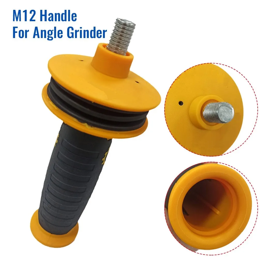 

12mm Thread Auxiliary Side Non-slip Shock-absorbing Handle For Angle Grinder M12 Hole Inner Diameter 10.3mm Choose M12/12MM