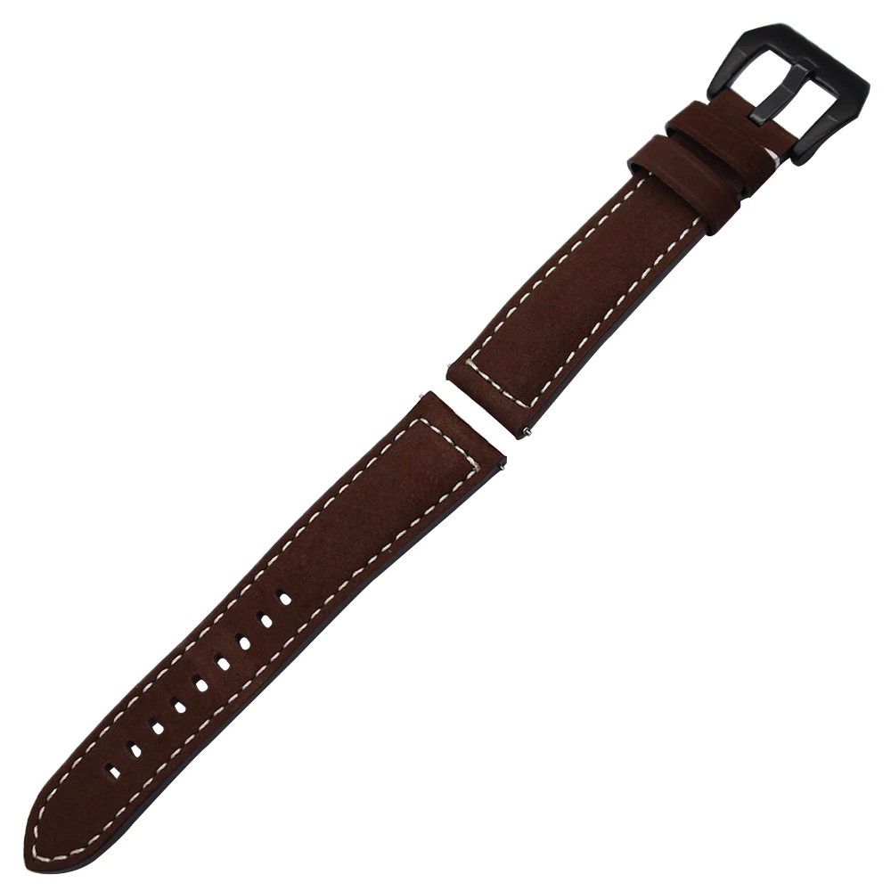 Ремешок итальянский из натуральной кожи для наручных часов быстросъемный