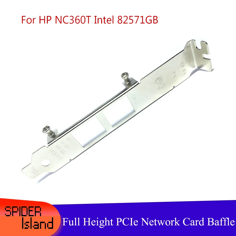 30 шт., 50 шт./лот, кронштейн для HP NC360T Intel 82571 ГБ, двухпортовый PCI-E гигабитная сетевая карта, полная высота 12 см, Безель пустой