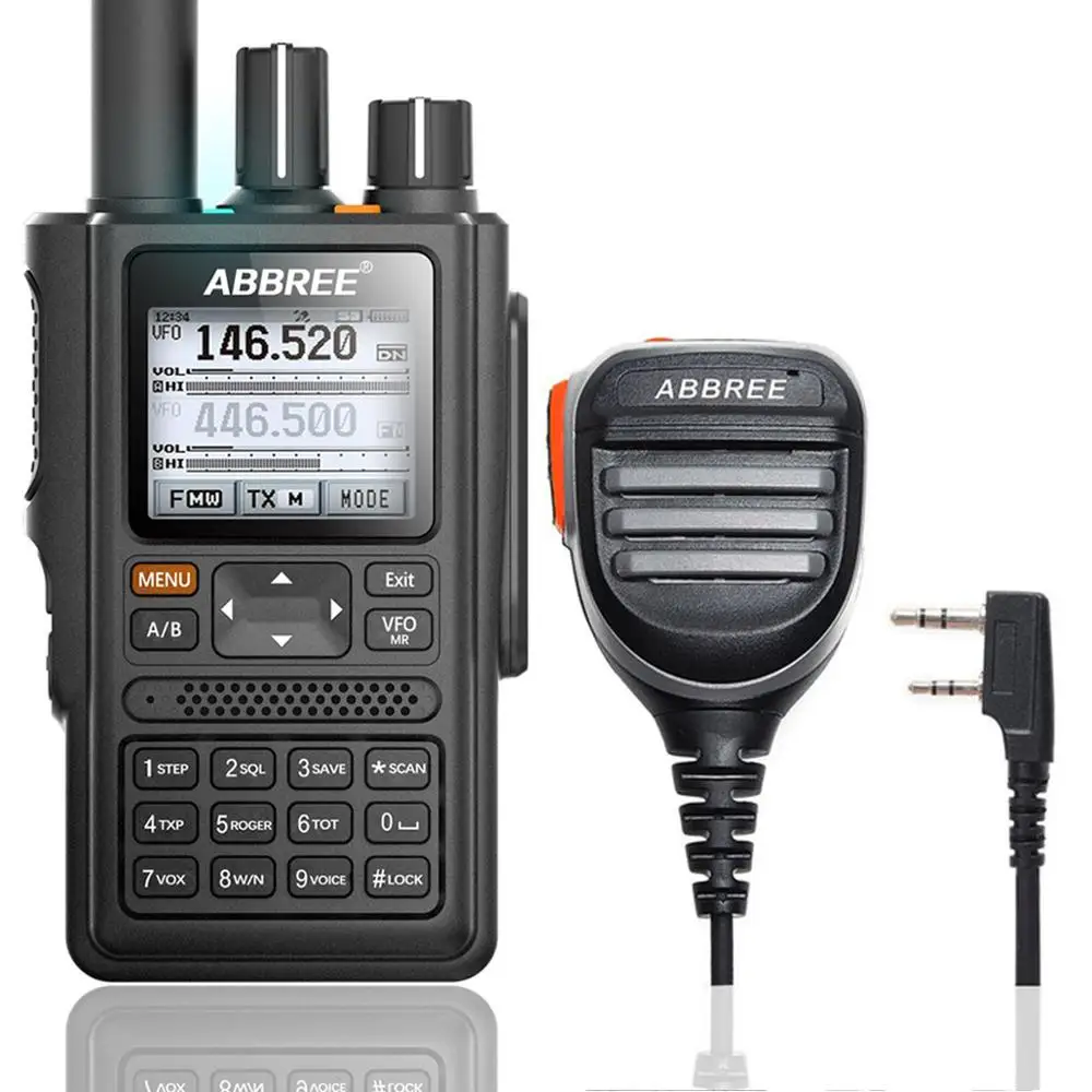Рация ABBREE с GPS функцией определения местоположения для всех диапазонов (136 520 МГц)