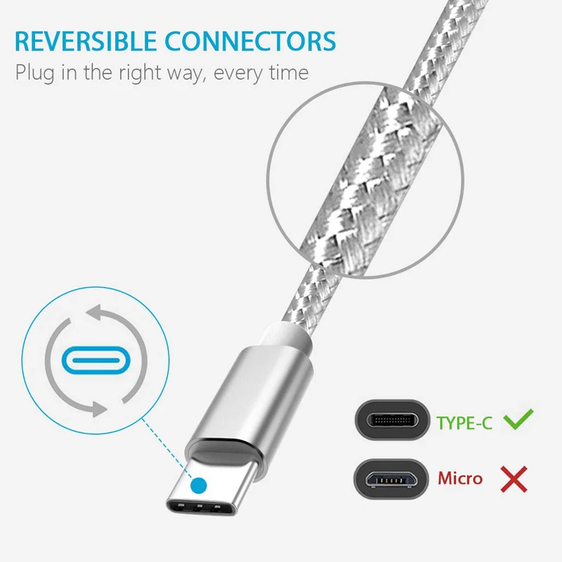 Зарядный кабель USB Type C 0 25 м 1 5 2 3 зарядный провод шнур для Samsung Galaxy S20 A71 A51 A31 M31 A21 S8 S9