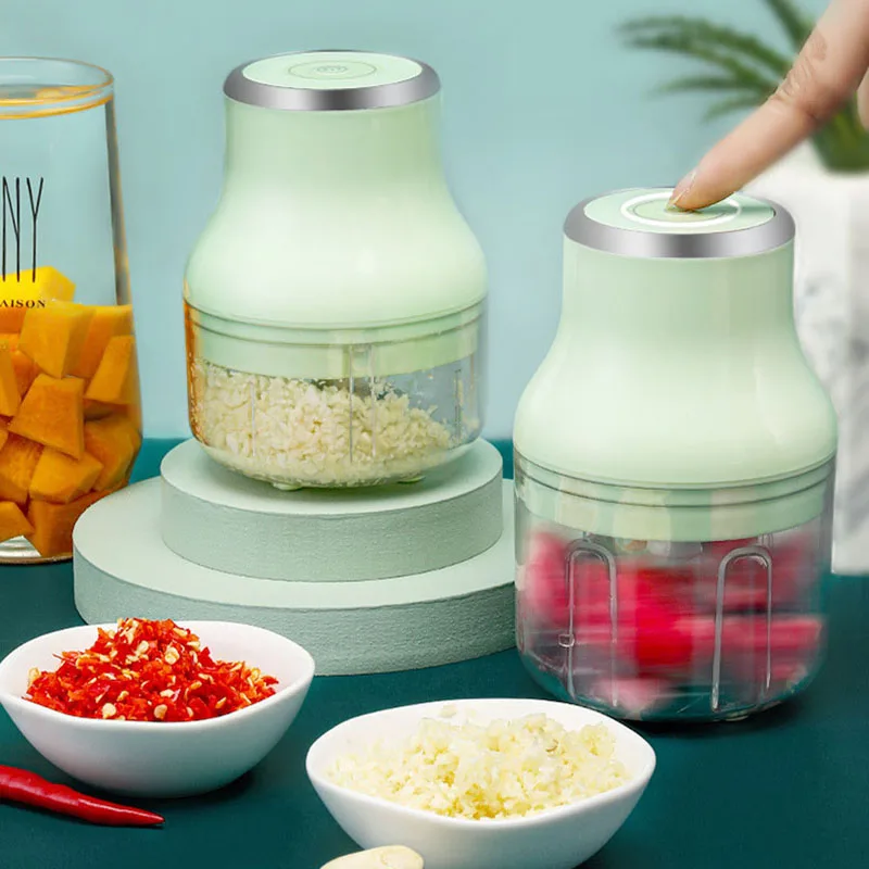 Многофункциональная электрическая мясорубка измельчитель для чеснока фруктов