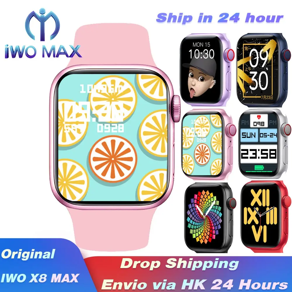 Смарт-часы x8 max Оригинальные спортивные IWO13 MAX 1 75 дюйма пользовательский