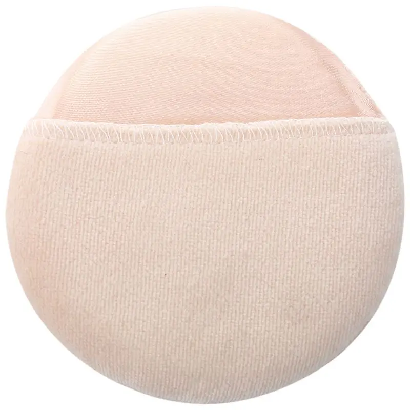 

Women Cosmetic Beige White Round Face Makeup Facial Powder Puff