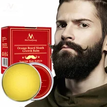 30G Natural Orange Organic Beard Oil Beard Wax balm Hair Loss Products Leave-In Conditioner for Groo