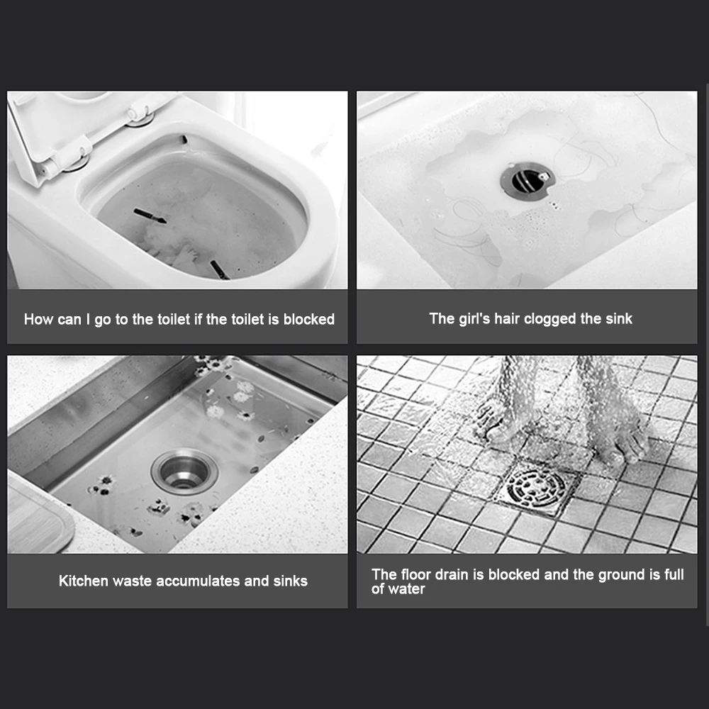 Ручной инструмент для блокировки канализационной трубы в кухонном туалете