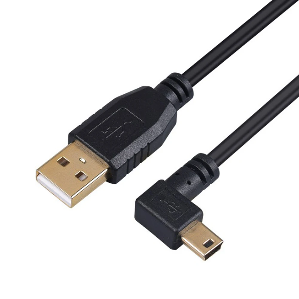 Кабель удлинитель 1 5 м 2 3 10 20 90 градусов контактный Mini USB кабель для быстрой