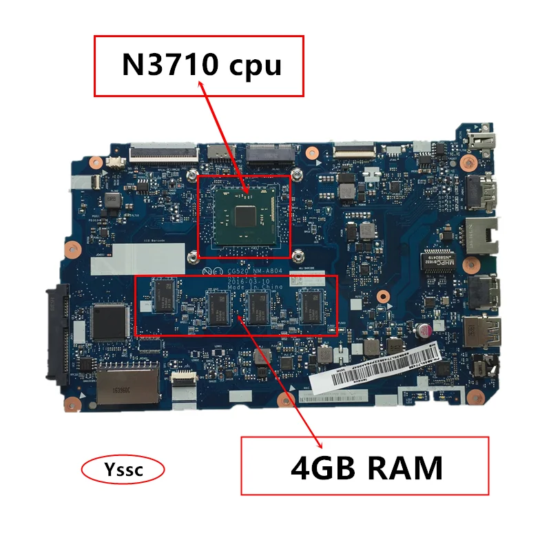 Бесплатная доставка Новинка! NM A804 для Lenovo 110 15IBR Материнская плата ноутбука 5B20L77438