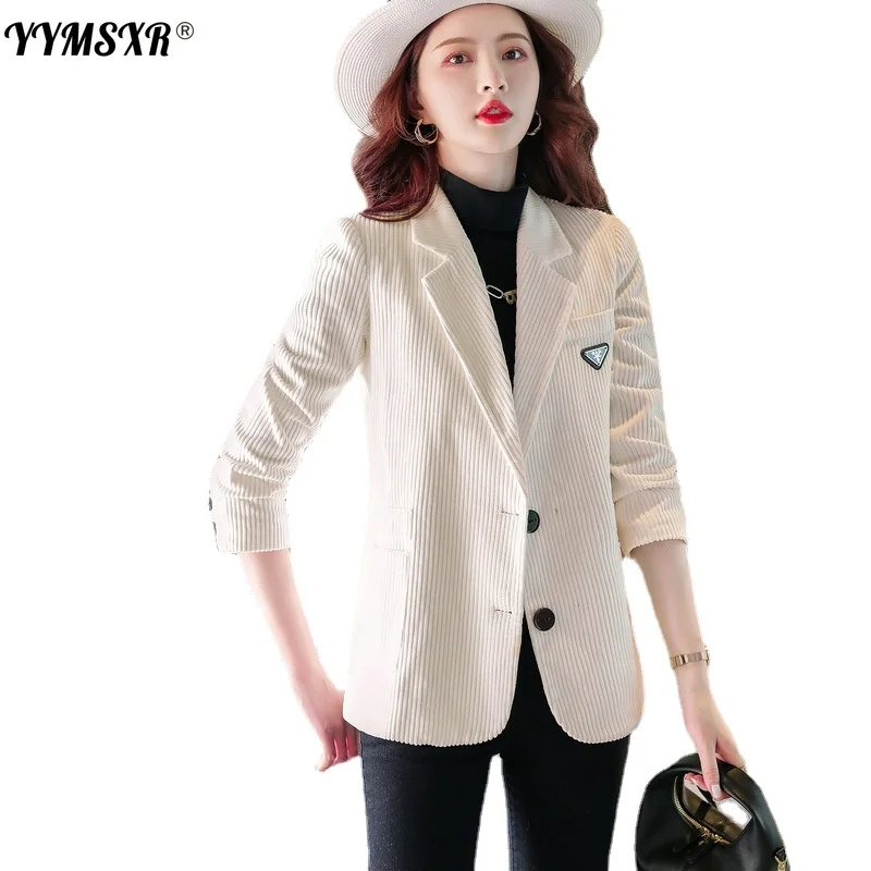 Suit  High Quality Women's 2022 Autumn and Winter Women's Long-sleeved Business Small Suit Formal Wear Female Jacket