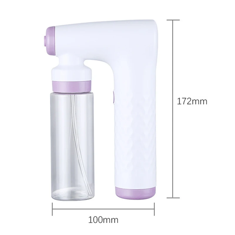 

2021Electric Cordless Nano Spray Disinfection Sprayer Gun USB Recharge Handheld Disinfection Nano Spray Cable Spray Meter