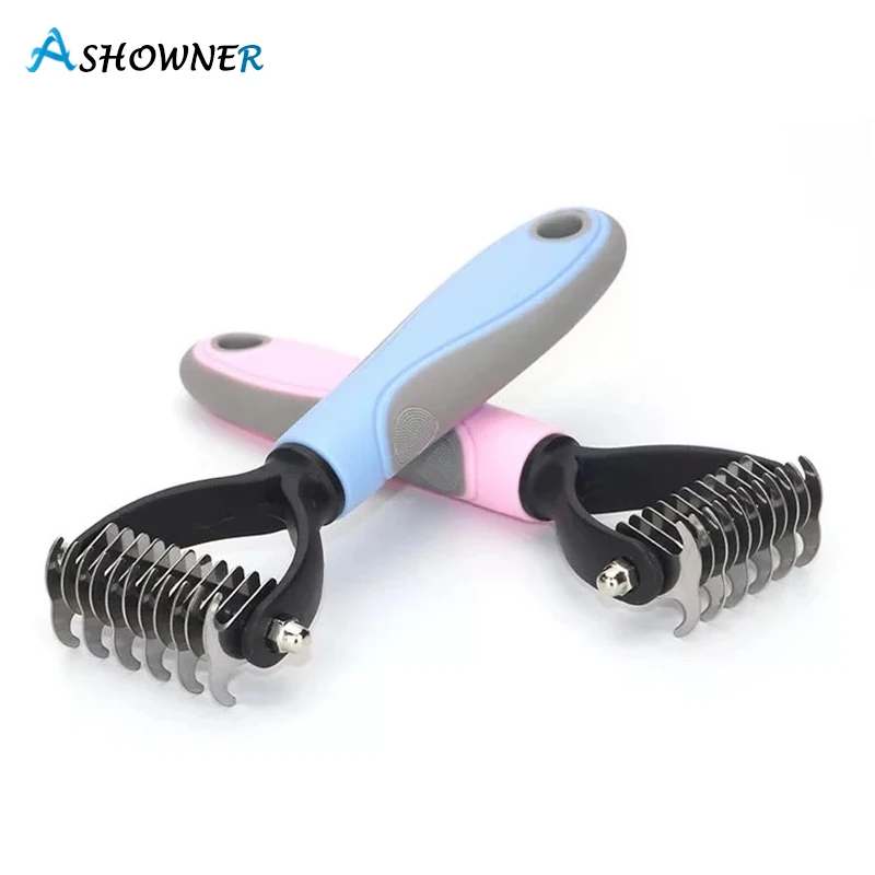 

Ashowner Pet Knotting Comb Pet Comb Pet Grooming And Trimming Tools Pet Stainless Steel Knotted Comb For Cats And Dogs