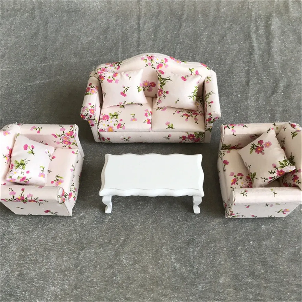 1:12 кукольный домик мебель моделирование миниатюрный Teatable журнальный столик гостиная детская игрушка DIY Декор для кукольного дома детские игрушки M40