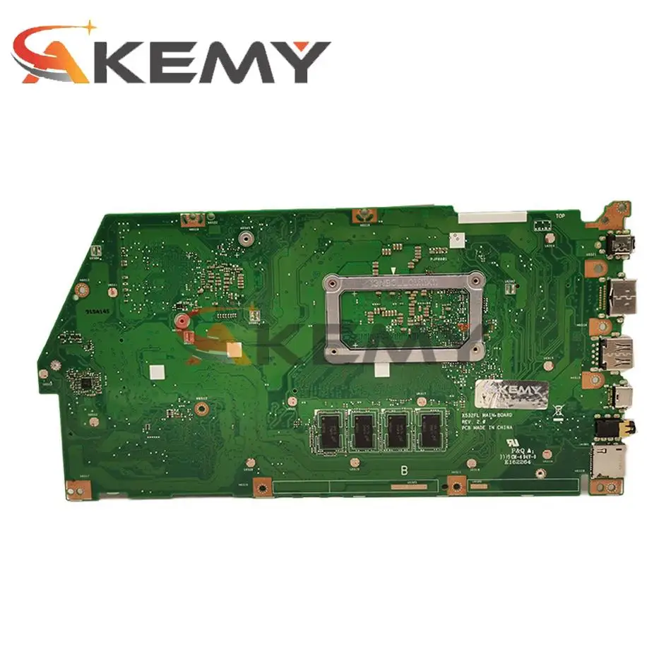 akemy x532fl motherboard for asus vivobook s15 s532f x532 x532f x532fl x532fa laptop mainboard i7 8565u cpu 8gb ram v2g gpu free global shipping
