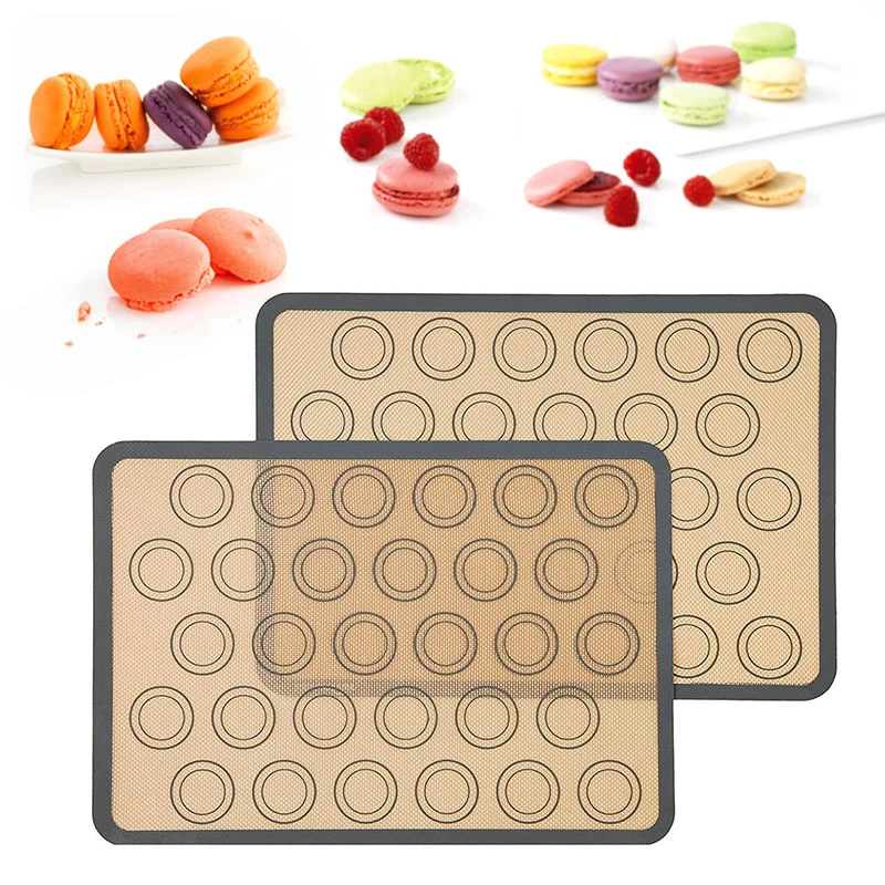 

48-Cavity Silicone Macaron Macaroon Pastry Oven Baking Mould Sheet Mat Kitchen Tools Non-stick DIY 30-Cavity Fondant Bakeware