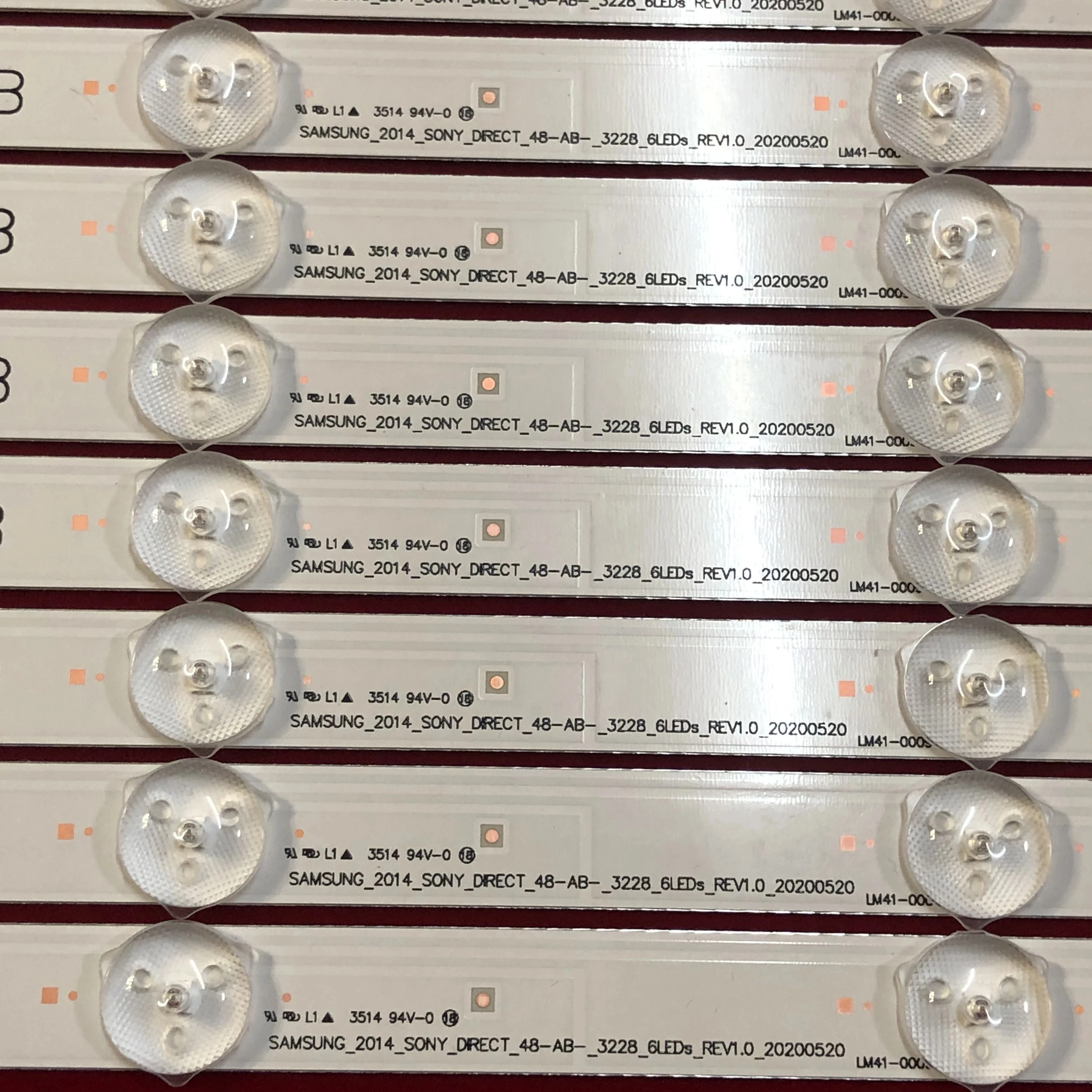 12 шт. светодиодный Подсветка полосы для KDL-48WM15B KDL-48W600B KDL-48R480B SAMSUNG_2014_SONY_DIRECT_48_A_3228