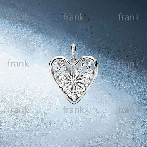 

New Sterling Silver heart-shaped versatile elegant style Pendant