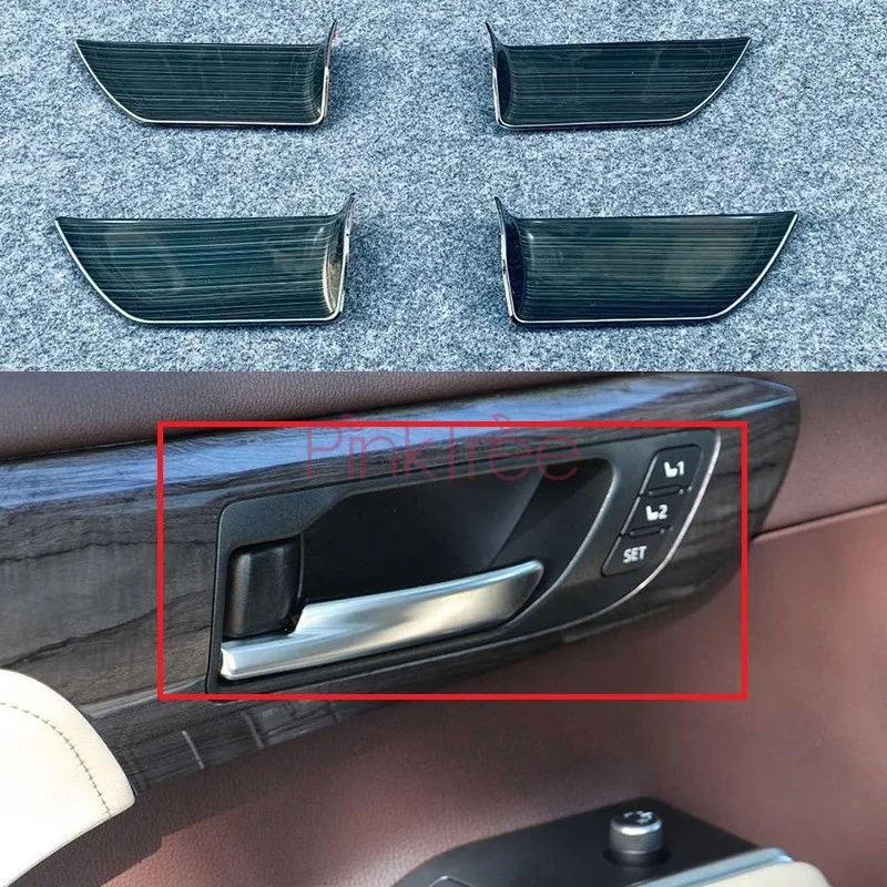 

Chrome Inner Door Handle Catch Cover Bowl Cup Trim Decoration Car Styling For Toyota Highlander XU70 2020