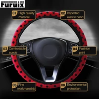 38cm fashion steering wheel cover diy wheel cover soft plush steering wheel car styling interior car interior accessories